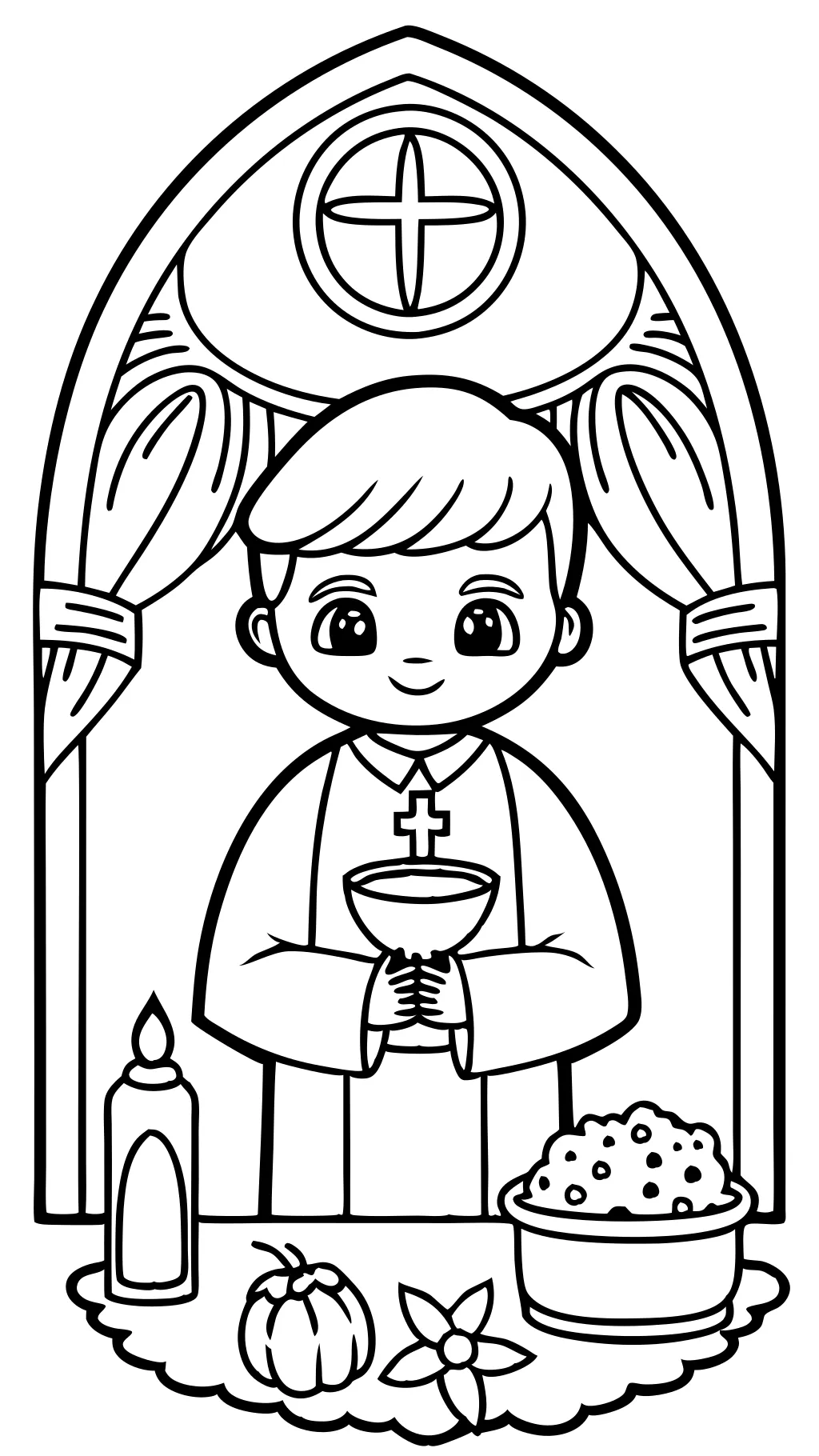 first holy communion coloring pages